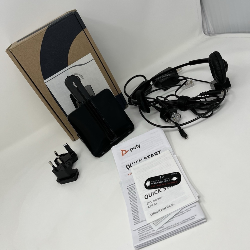 Plantronics CS540 C054A Wireless Headset System Base APP-51 EHS Partially Tested